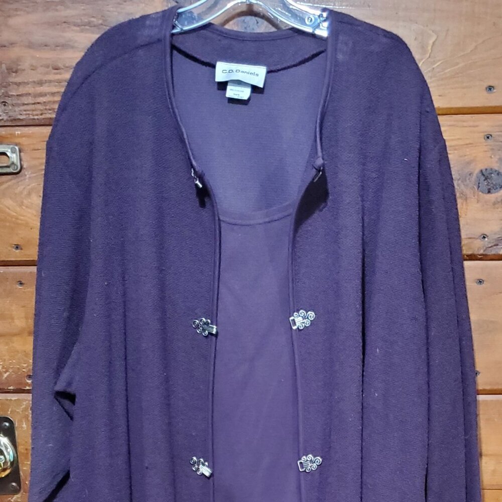 Woman's Plus Size Purple Pantsuit
